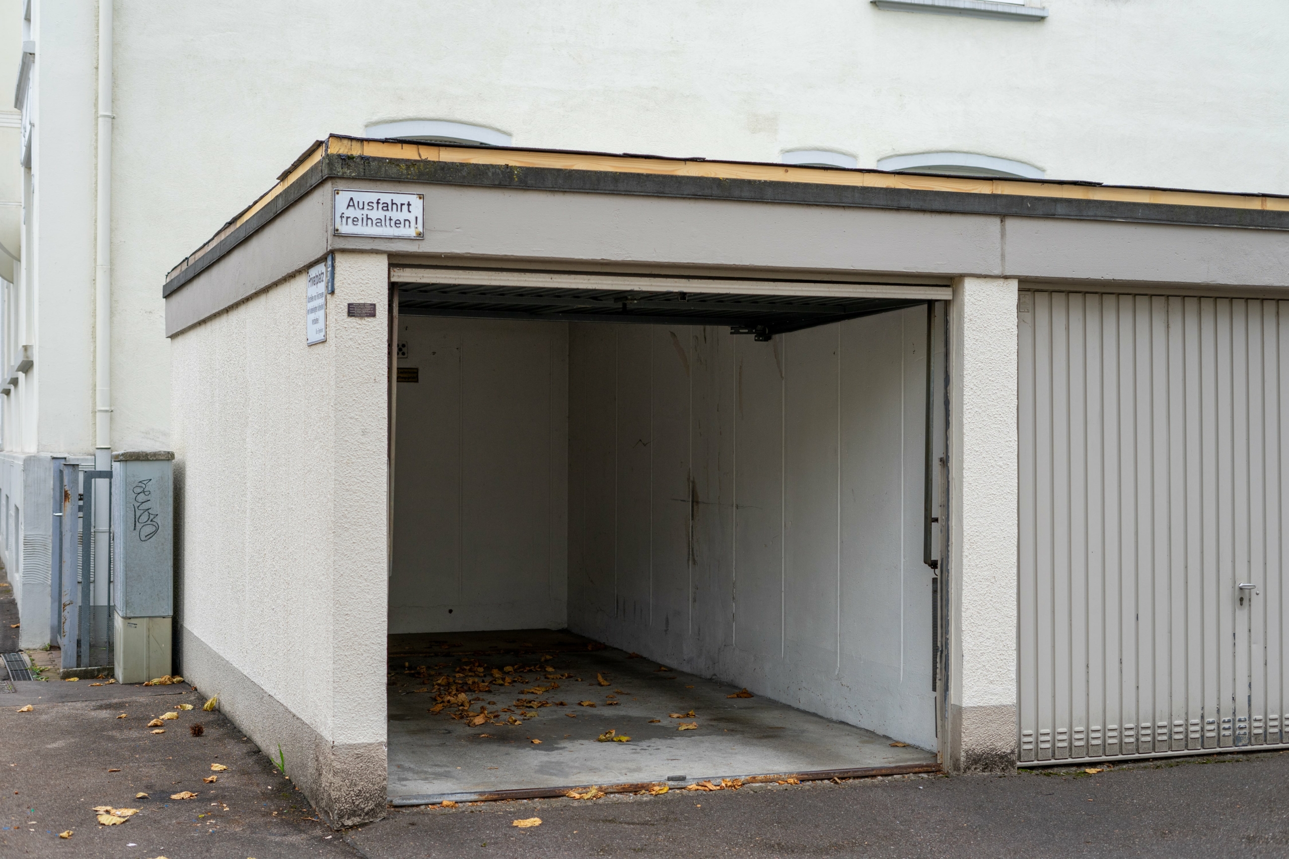 Die Garage der Wohnung