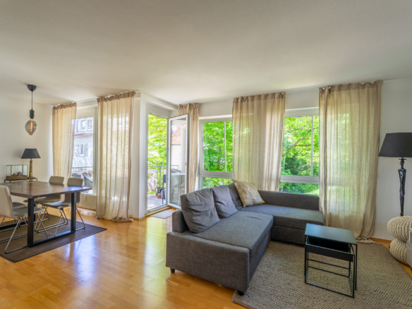 Wohnzimmer der Wohnung in Göppingen
