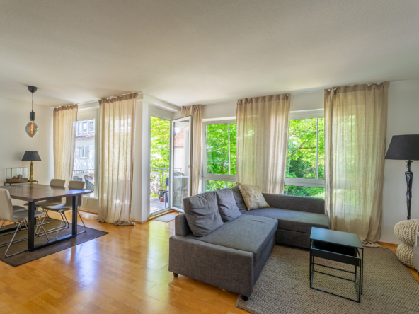 Wohnzimmer der Wohnung in Göppingen