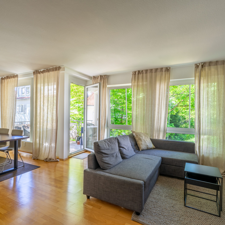 Wohnzimmer der Wohnung in Göppingen
