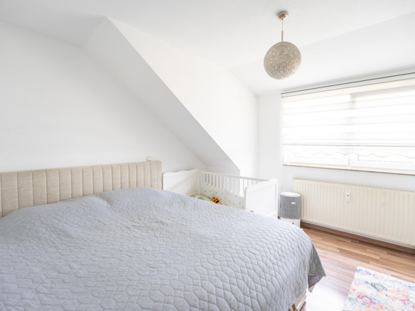 Schlafzimmer einer Wohnung in Schorndorf