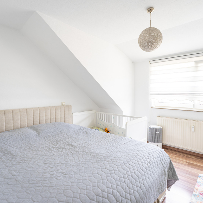 Schlafzimmer einer Wohnung in Schorndorf