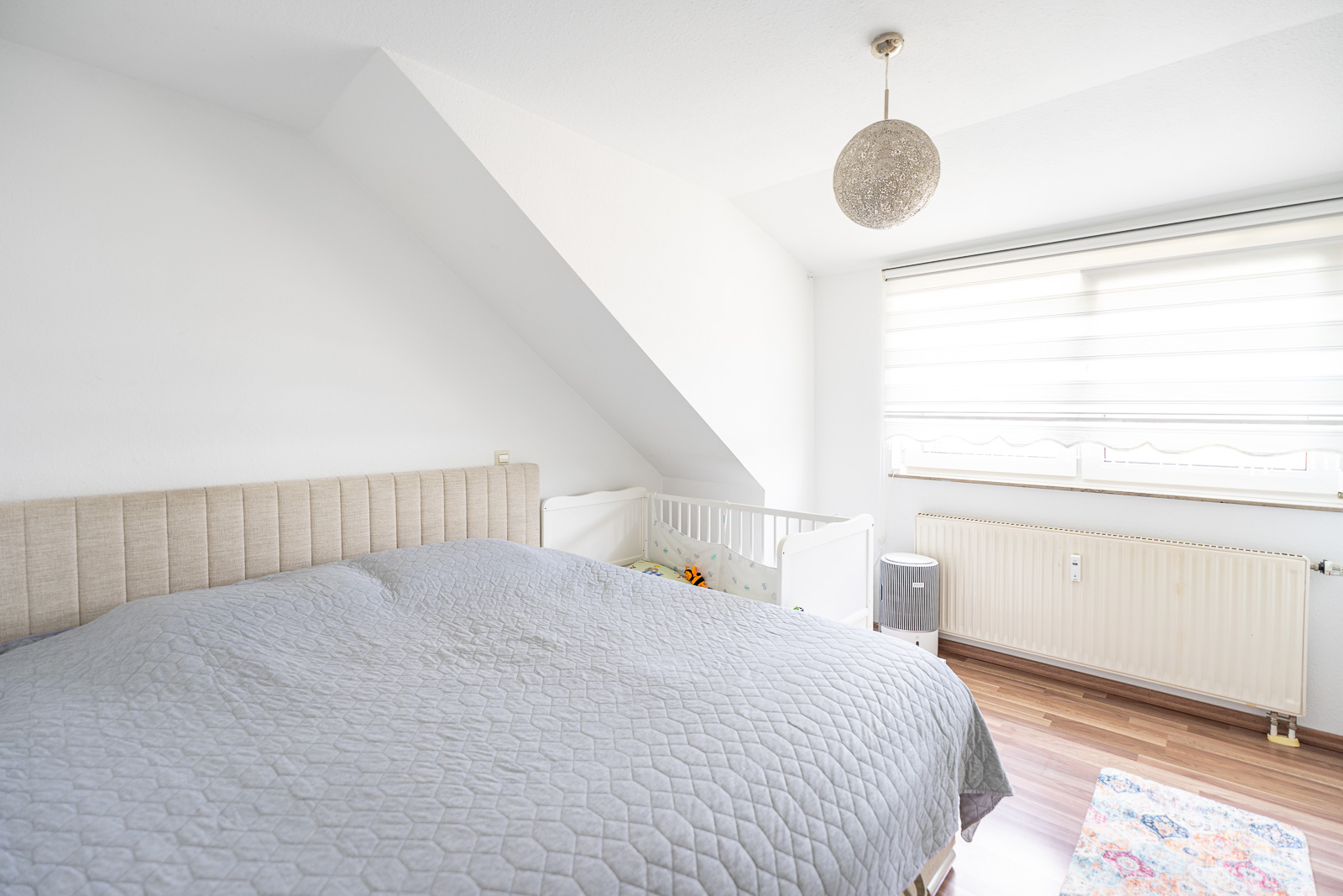Schlafzimmer einer Wohnung in Schorndorf